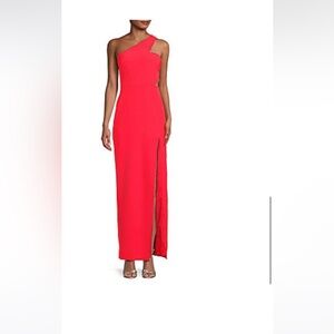 NWT - AIDAN MATTOX One Shoulder Slit Maxi Dress